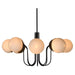 GJ Styles - Lugg Chandelier in Black - RL92 - GreatFurnitureDeal