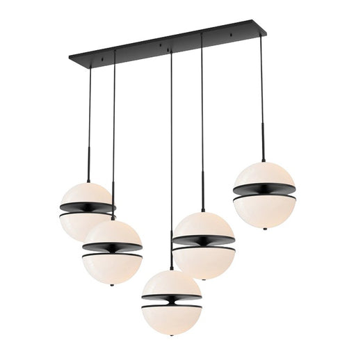 GJ Styles - Westcroft Chandelier in Matte Black - RL93 - GreatFurnitureDeal