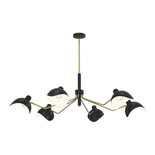 GJ Styles - Middlemarsh Chandelier in Matte Black - RL97 - GreatFurnitureDeal
