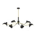 GJ Styles - Middlemarsh Chandelier in Matte Black - RL97 - GreatFurnitureDeal