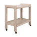 Worlds Away - Rockwell Minimalist Bar Cart in Light Cerused Oak - ROCKWELL CO - GreatFurnitureDeal