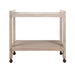 Worlds Away - Rockwell Minimalist Bar Cart in Light Cerused Oak - ROCKWELL CO - GreatFurnitureDeal