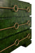 Worlds Away - Roderick Three Drawer Chest With Antique Brass Connected Circle Hardware In Emerald Burl Wood - RODERICK EBW - GreatFurnitureDeal