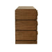 Worlds Away - Roderick Three Drawer Chest With Antique Brass Connected Circle Hardware In Provincial Brown Oak - RODERICK PBO - GreatFurnitureDeal