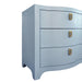 Worlds Away - Rosie Curved Front Six Drawer Chest In Textured Light Blue - ROSIE LB - GreatFurnitureDeal