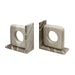 Worlds Away - Beige Marble Bookend With Circle Cutout - ROVER - GreatFurnitureDeal