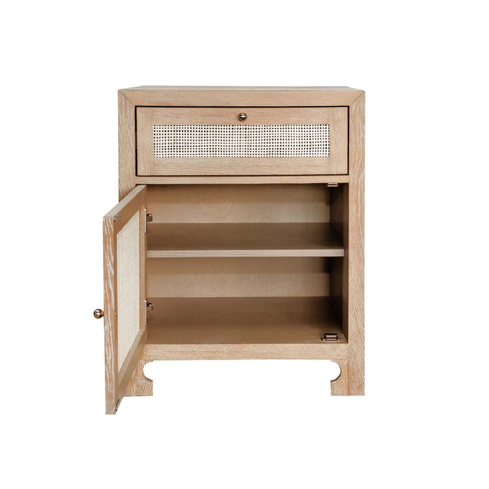 Worlds Away - Ruth Cabinet in Natural Cerused Oak - RUTH CO
