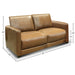 GFD Leather - Raffa Top Grain Leather Loveseat Sofa - GTRX14-20 - GreatFurnitureDeal