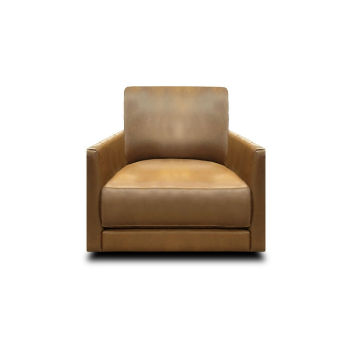 GFD Leather - Raffa Top Grain Leather Contemporary Swivel Armchair - GTRX14-6A - GreatFurnitureDeal