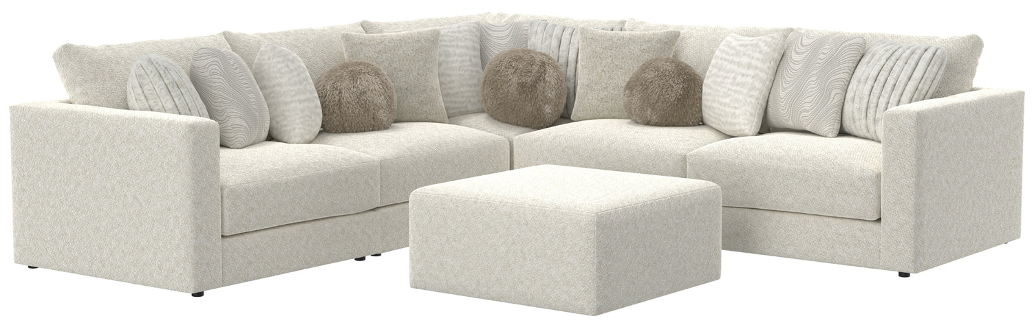 Jackson Furniture - Ritzy 5 Piece Sectional Sofa in Bone/Pearl - 223536-223531-223559-223531-223537 - GreatFurnitureDeal