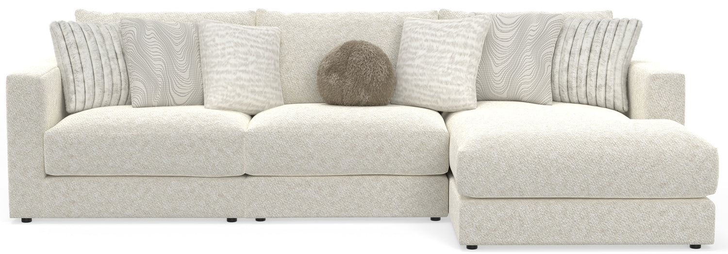 Jackson Furniture - Ritzy 3 Piece Sectional Sofa in Bone/Pearl - 223536-223531-223576 - GreatFurnitureDeal