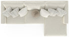 Jackson Furniture - Ritzy 3 Piece Sectional Sofa in Bone/Pearl - 223536-223531-223576 - GreatFurnitureDeal