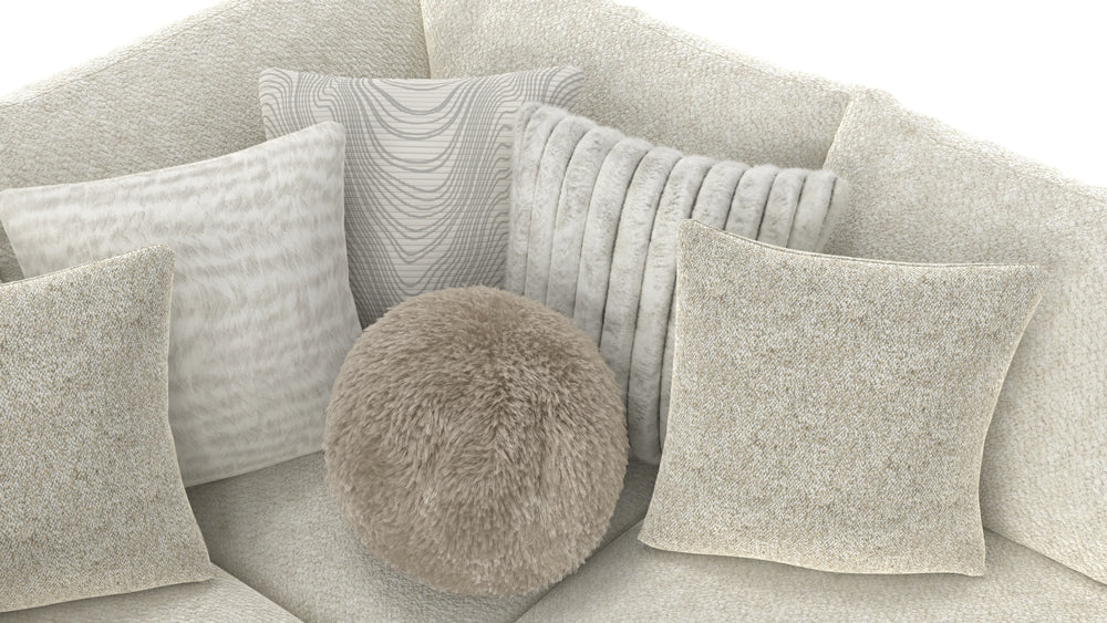 Jackson Furniture - Ritzy 3 Piece Sectional Sofa in Bone/Pearl - 223536-223531-223576 - GreatFurnitureDeal
