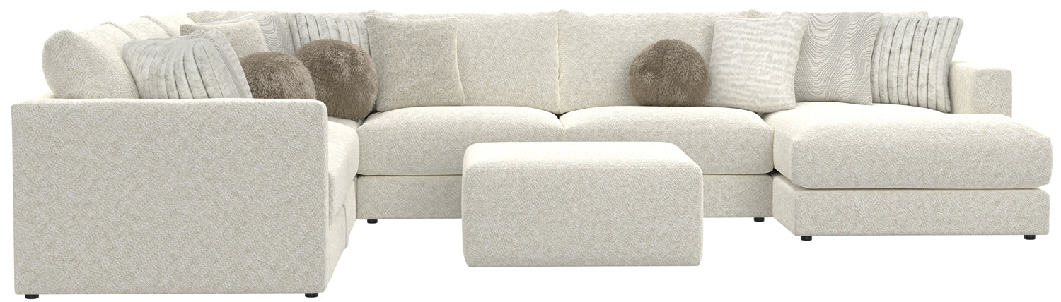 Jackson Furniture - Ritzy 6 Piece Sectional Sofa in Bone/Pearl - 223536-223531-223559-223531-223531-223576 - GreatFurnitureDeal