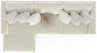 Jackson Furniture - Ritzy 3 Piece Sectional Sofa in Bone/Pearl - 223575-223531-223537 - GreatFurnitureDeal