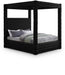 Meridian Furniture - Royal Black Velvet Upholstered King Bed (4 Boxes) - RoyalBlack-K - GreatFurnitureDeal