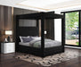 Meridian Furniture - Royal Black Velvet Upholstered King Bed (4 Boxes) - RoyalBlack-K - GreatFurnitureDeal