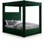 Meridian Furniture - Royal Green Velvet Upholstered Queen Bed (4 Boxes) - RoyalGreen-Q - GreatFurnitureDeal