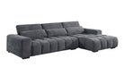 Mariano Furniture - S110 - Sectional with Right Facing Chaise in Dark Gray - BQ-S110 - GreatFurnitureDeal