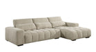 Mariano Furniture - S111 - Sectional with Right Facing Chaise in Beige - BQ-S111 - GreatFurnitureDeal