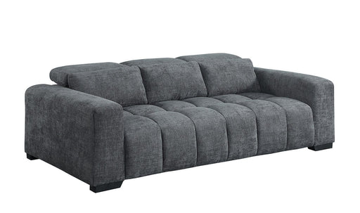Mariano Furniture - S112 - Chenille Fabric Sofa in Dark Gray - BQ-S112-S - GreatFurnitureDeal