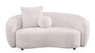 Mariano Furniture - Cozy Teddy Fabric Sofa & Loveseat in Beige - BQ-S90-SL - GreatFurnitureDeal