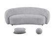 Mariano Furniture - Cozy Teddy Fabric Sofa & Loveseat in Light Gray - BQ-S91-SL - GreatFurnitureDeal