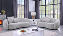 Mariano Furniture - Cozy Teddy Fabric Sofa in Light Gray - BQ-S91-S - GreatFurnitureDeal