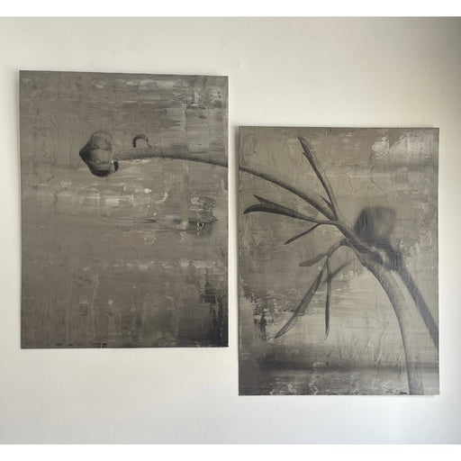 GJ Styles - Stevi Michner Art — Bud on Concrete (Pair) - SA01 - GreatFurnitureDeal