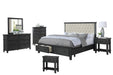 Mariano Furniture - Sandy 6 Piece California King Bedroom Set in Cappuccino - BQ-SAN-CK4NC - GreatFurnitureDeal