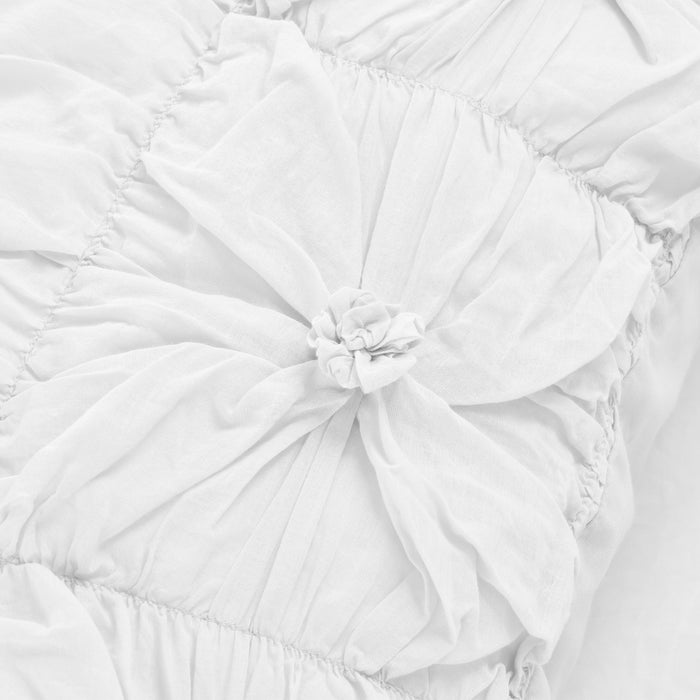 AICO Furniture - Savanna Queen Comforter Set"White - BCS-QS05-SAVNA-WHT - GreatFurnitureDeal