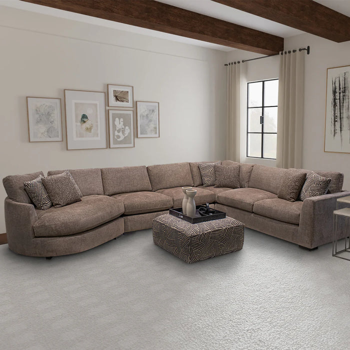 Parker Living - The Bump 4 Piece Sectional Sofa in Alistair Fossil - SBMP-PACK4A-ALFS - GreatFurnitureDeal