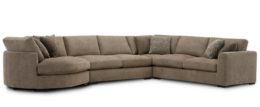 Parker Living - The Bump 4 Piece Sectional Sofa in Alistair Fossil - SBMP-PACK4A-ALFS - GreatFurnitureDeal