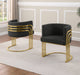 Mariano Furniture - Teddy Fabric Barrel Chair in Black (Set of 2)- BQ-SC026 - GreatFurnitureDeal