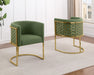 Mariano Furniture - Teddy Fabric Side Chair in Green (Set of 2)- BQ-SC035 - GreatFurnitureDeal