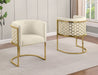 Mariano Furniture - Teddy Fabric Side Chair in Cream (Set of 2)- BQ-SC037 - GreatFurnitureDeal