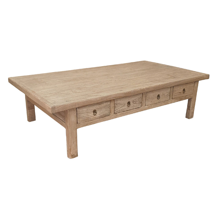 GJ Styles - Eight Drawer Coffee Table Bleached Elm - SC03 - GreatFurnitureDeal