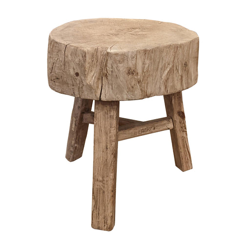 GJ Styles - Live Edge Old Elm Side Table - SC12 - GreatFurnitureDeal