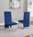 Mariano Furniture - Velvet Side Chair in Navy Blue (Set of 2) - BQ-SC165 - GreatFurnitureDeal