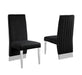 Mariano Furniture - Velvet Side Chair in Black (Set of 2) - BQ-SC166 - GreatFurnitureDeal