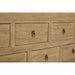 GJ Styles - Bleached Old Elm Console W/13 Drawers - SC18 - GreatFurnitureDeal