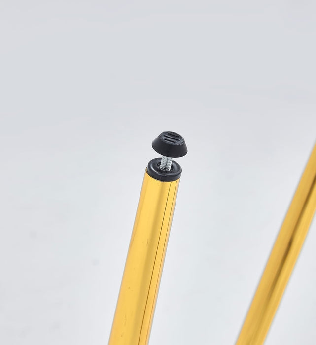 Mariano Furniture - D242 - 5 Piece Dining Set in Navy Blue/Gold - BQ-D242-4SC227 - GreatFurnitureDeal