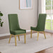 Mariano Furniture - Teddy Fabric Side Chair in Green (Set of 2)- BQ-SC295 - GreatFurnitureDeal