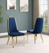 Mariano Furniture - Velvet Side Chair in Navy Blue (Set of 2) - BQ-SC315 - GreatFurnitureDeal