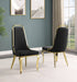 Mariano Furniture - Velvet Side Chair in Black (Set of 2) - BQ-SC316 - GreatFurnitureDeal