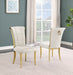 Mariano Furniture - Grid Tufted Side Chair in Cream (Set of 2) - BQ-SC327 - GreatFurnitureDeal