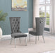 Mariano Furniture - Velvet Side Chair in Drak Gray (Set of 2) - BQ-SC330 - GreatFurnitureDeal