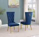 Mariano Furniture - Velvet Side Chair in Navy Blue (Set of 2) - BQ-SC335 - GreatFurnitureDeal