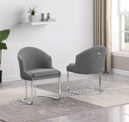 Mariano Furniture - Teddy Upholstered Side Chair in Dark Gray (Set of 2)- BQ-SC370 - GreatFurnitureDeal