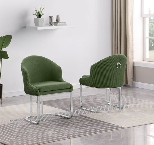 Mariano Furniture - Teddy Upholstered Side Chair in Green (Set of 2)- BQ-SC371 - GreatFurnitureDeal